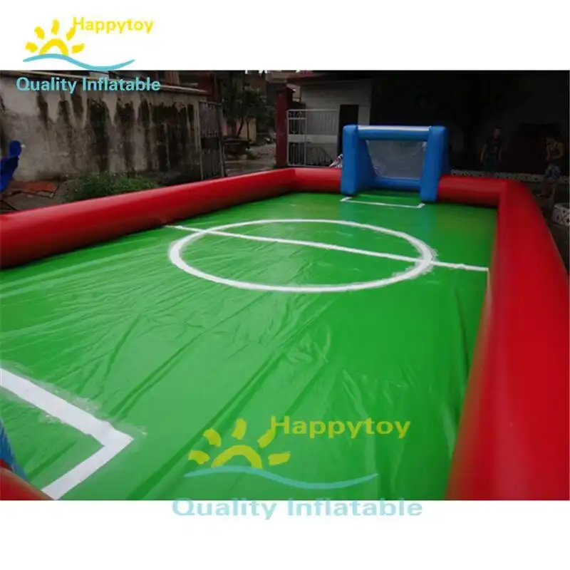 Champ de football gonflable portatif de savon gonflable extérieur de terrain de football pour l'adulte