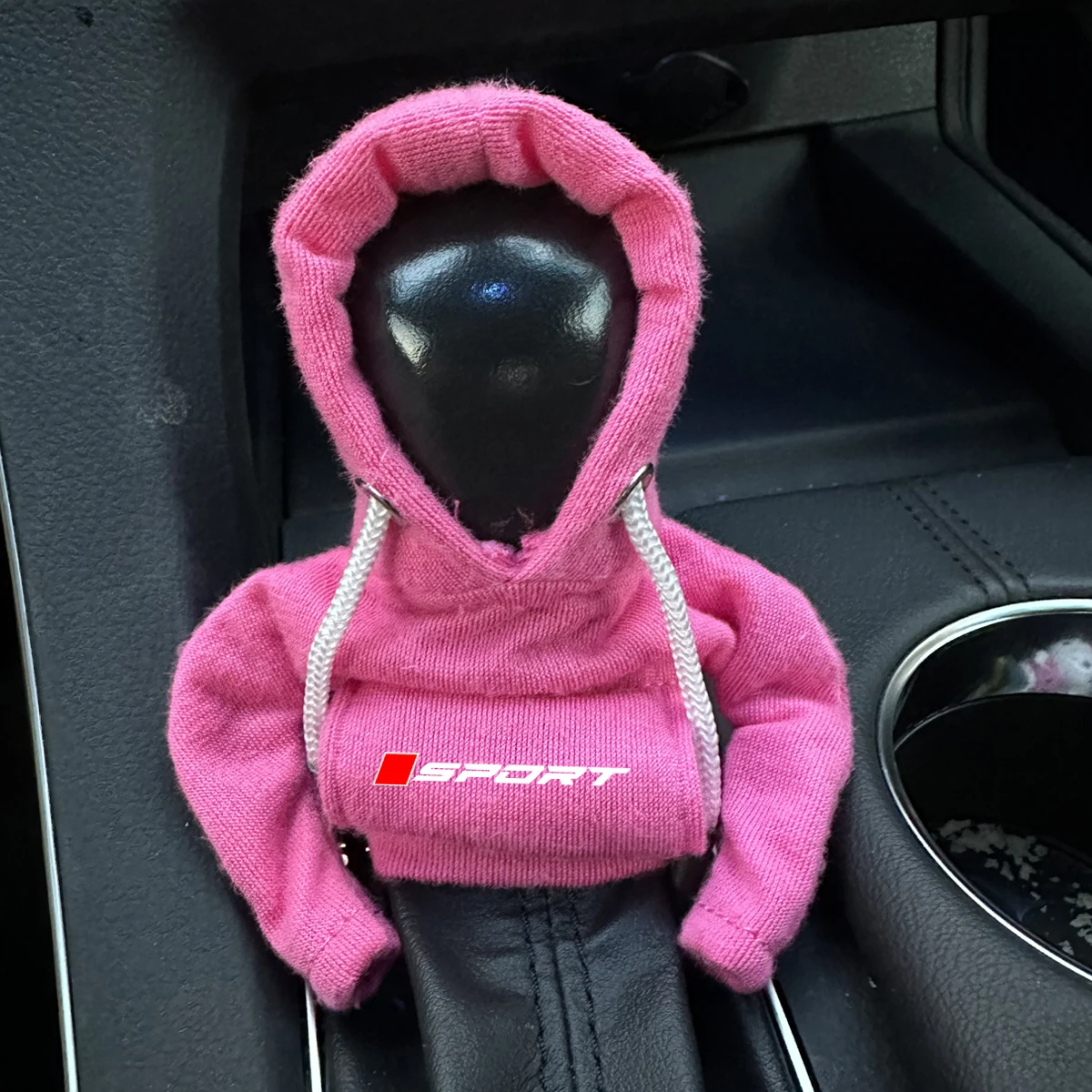 1pc Car Gear Shift Knob Cover Hoodie Sweatshirt Gear Stick Cover For Toyota Honda Mazda Mitsubishi For Jeep MG