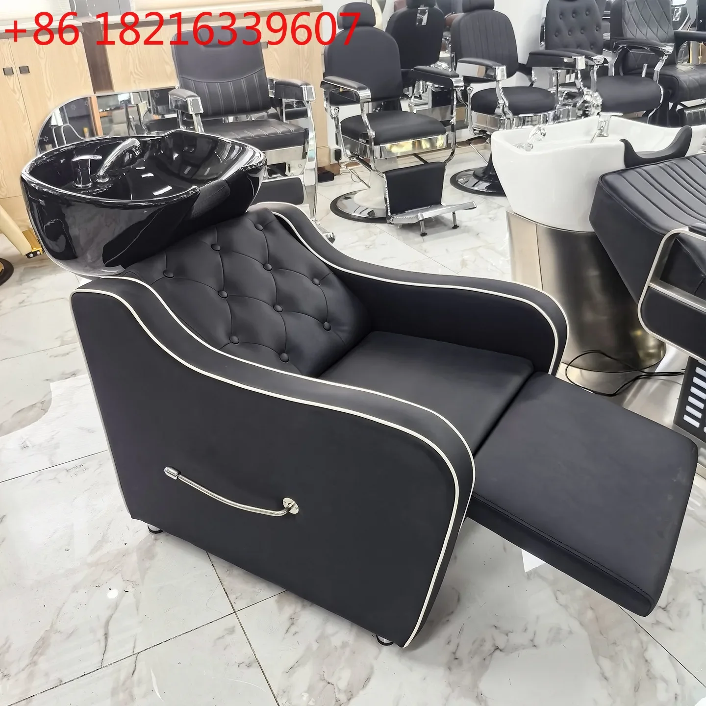Furniture barber shop special semi-reclining hair care punch bed Shampoo flush bed
