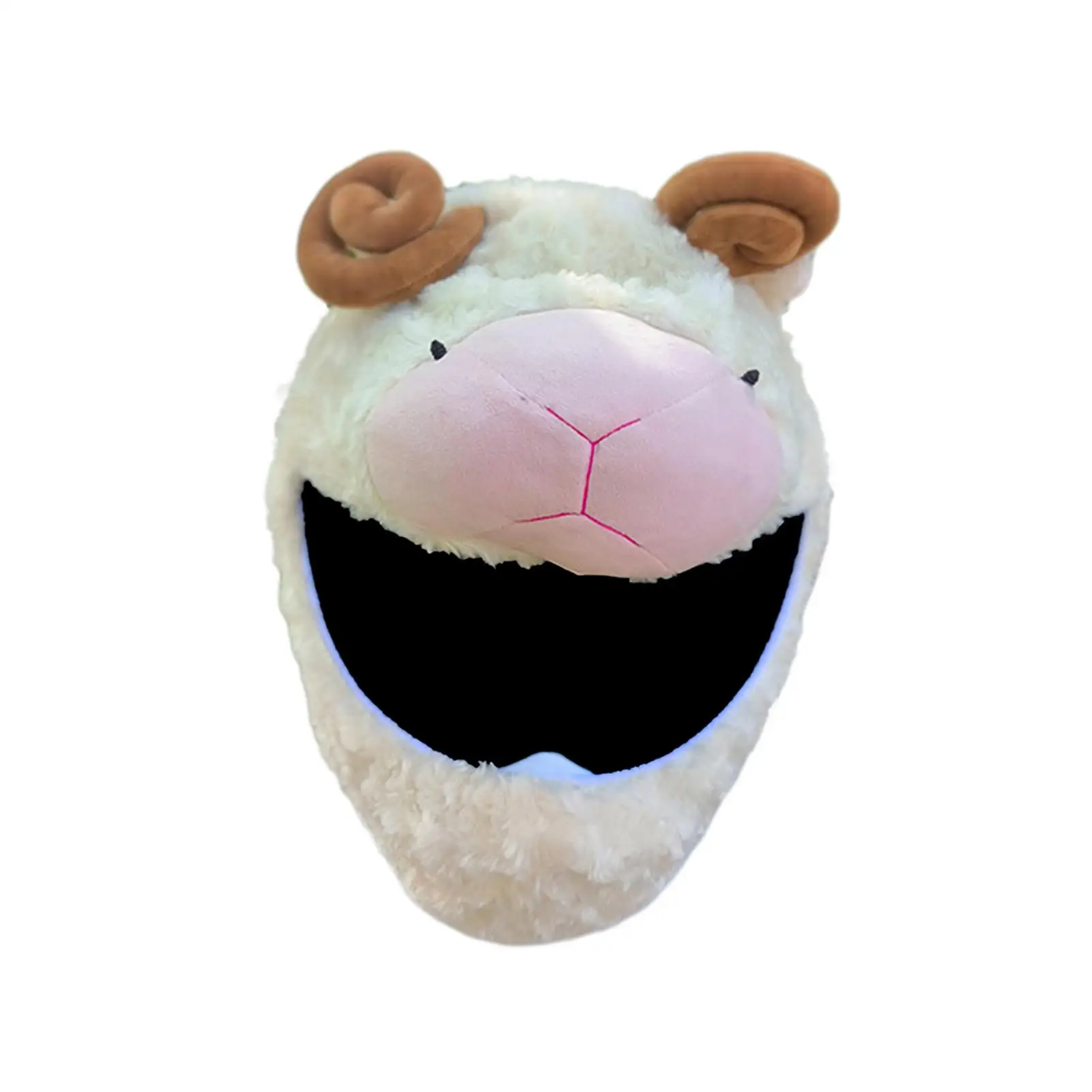 Cute Plush Motorcycle Helmet Cover Universal Sheep Sleeve Soft Warm Helmet Hat for Motorbike Winter Protection Gear