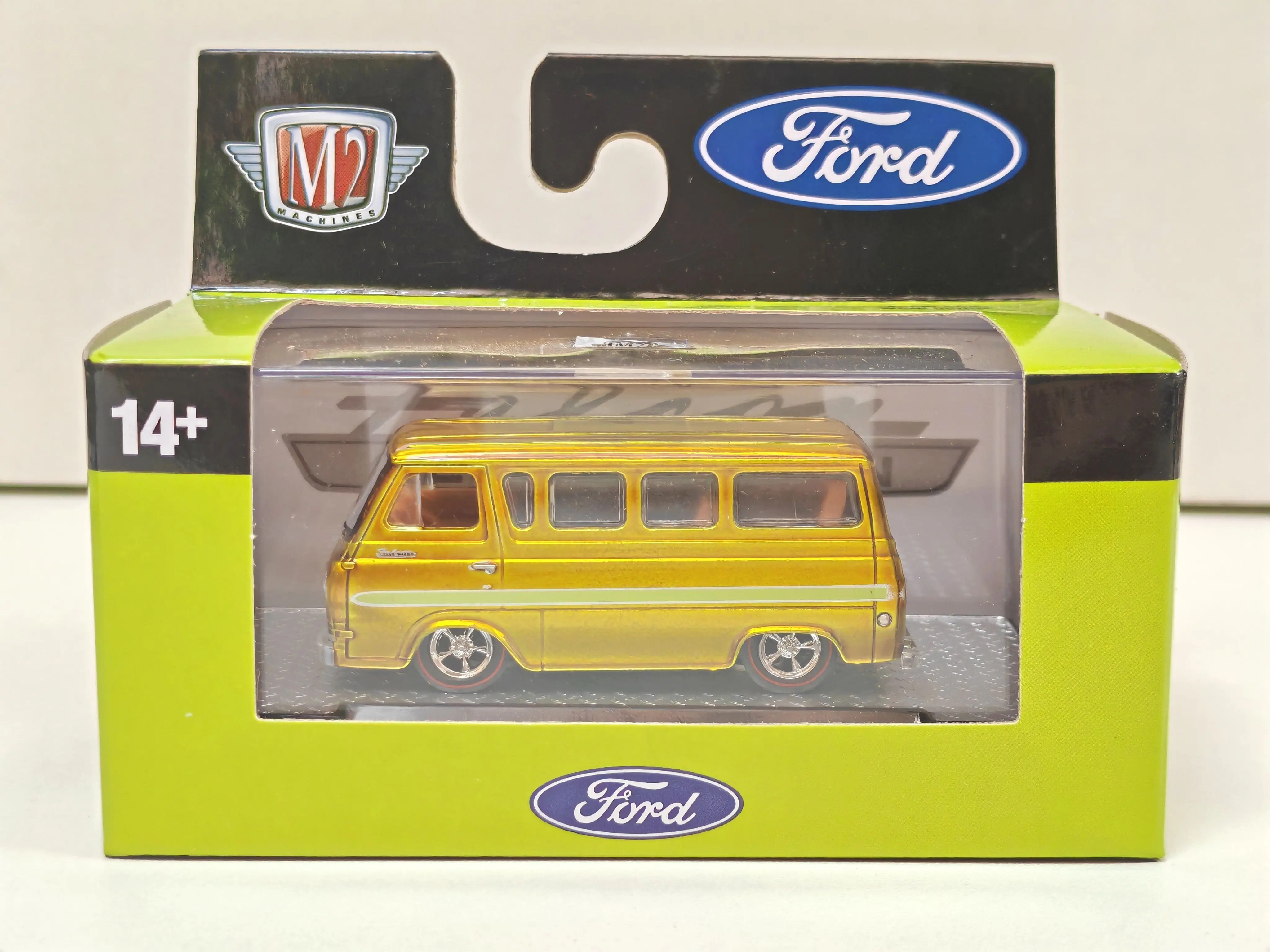 Liga a coleção modelo fundida do carro, vagão do clube do falcão de Ford, presente do brinquedo do ouro, máquinas do M2, 1:64, R75, 1:64