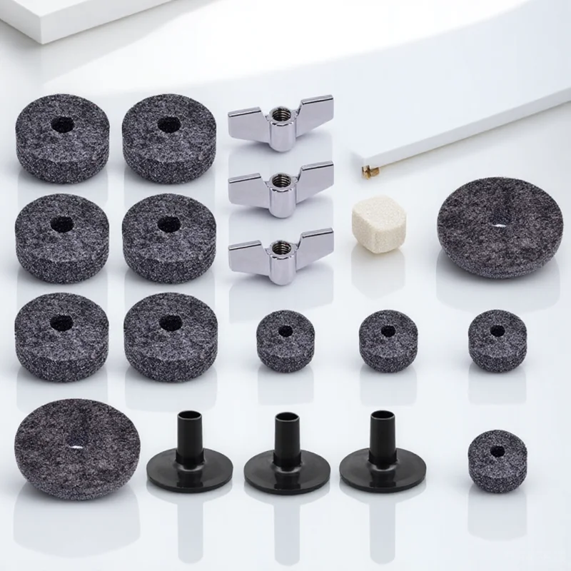 

1 Set Durable Felt Pads Non-Slip Protective Pads For Stands Drum Kit Accessories Cymbal Sleeves Drum Set Gadgets Cymbal Felt