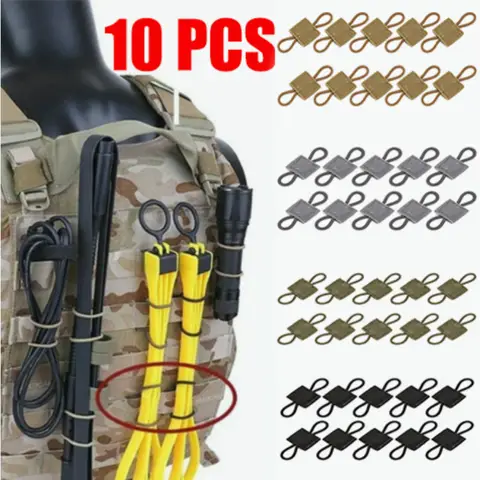 MOLLE 탄성 스트랩 가방 바인딩 버클 야외 캠핑 Multitool 리테이너 안테나 스틱 파이프 캠핑 장비