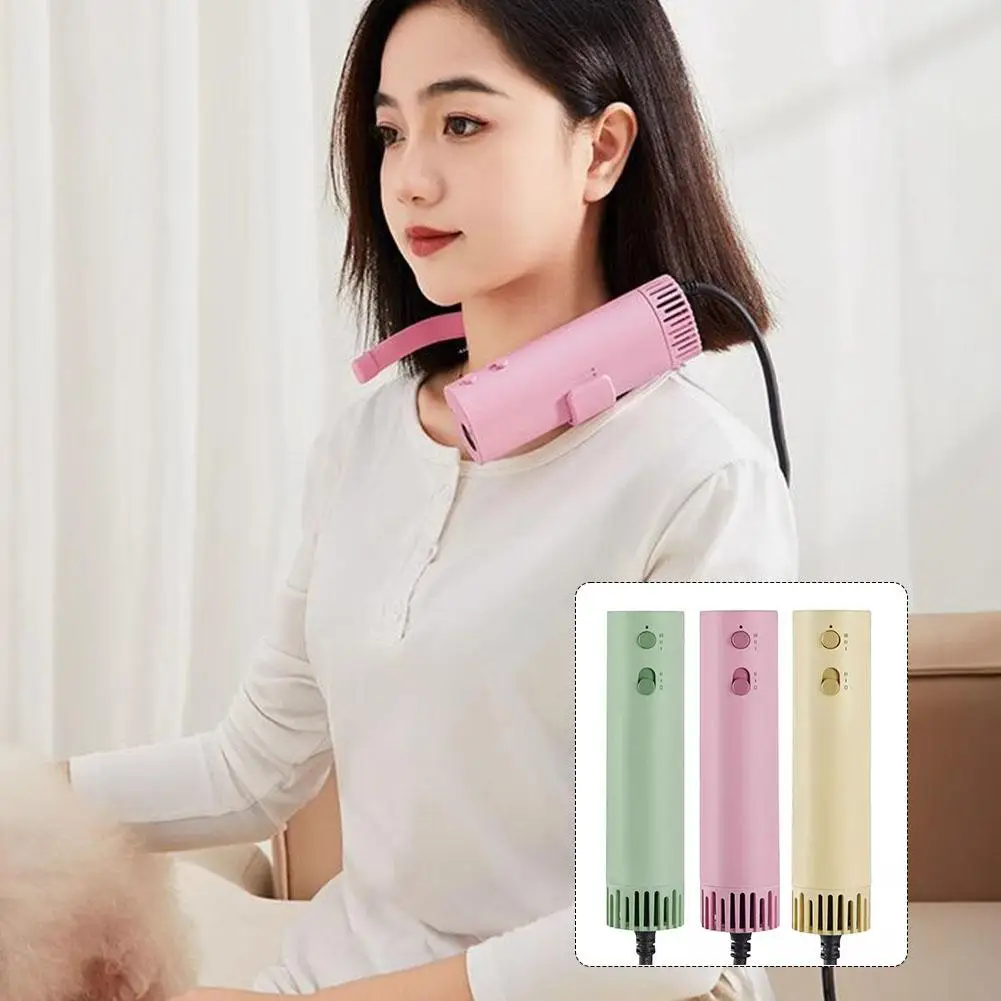 Pet Hair Dryer High-power Silent Neck Hanging Portable Beauty Hair Pulling Machine For Dogs Quick Drying Hair Puppy Fur Blower