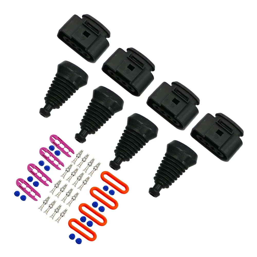 For Audi VAG active Coil on Plug 4 Units 1J0 973 724 compatible 4 pin connector Clamp Clip New Parts