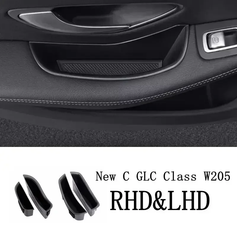 For Mercedes Benz New C GLC Class 2016 2017 2018 X253 C253 W205 C205 Car Door Storage Box Tray Organizer Interior Accessories