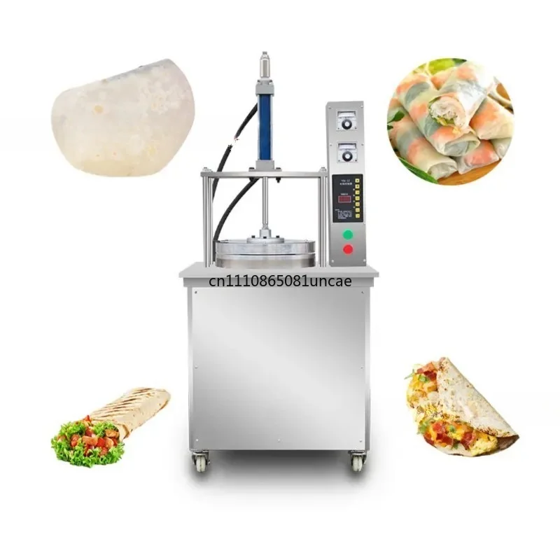 For Commercial Hydraulic Pancake Press Machine Automatic Spring Roll Duck Cake Thin Flatbread Making Equipment