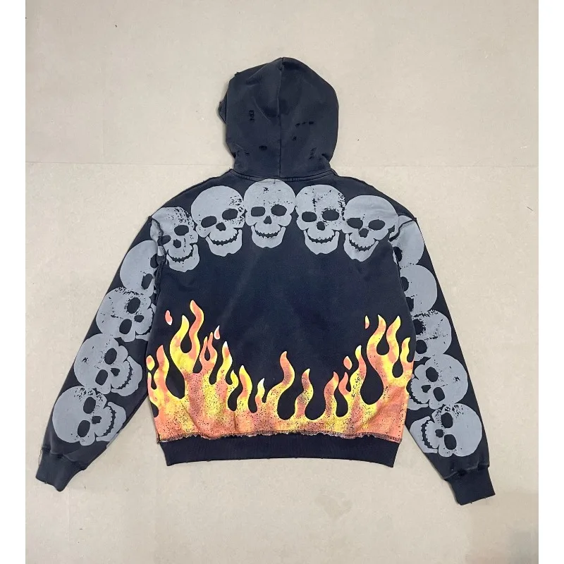 High Street Fashion Casual Hoodies for Man Men's Comfortable Hoodies and Sweatshirts Men's Clothing