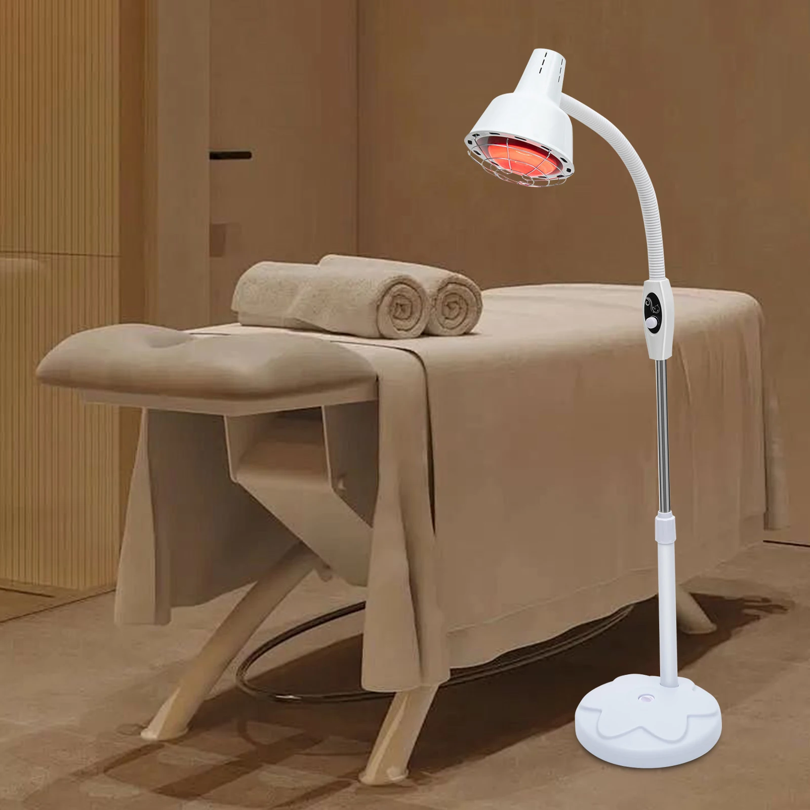 

Infrared Heat Lamp Physical Treatment Adjustable Height and 360° Angle Anti-scald Health Care Lamp Pain Relief