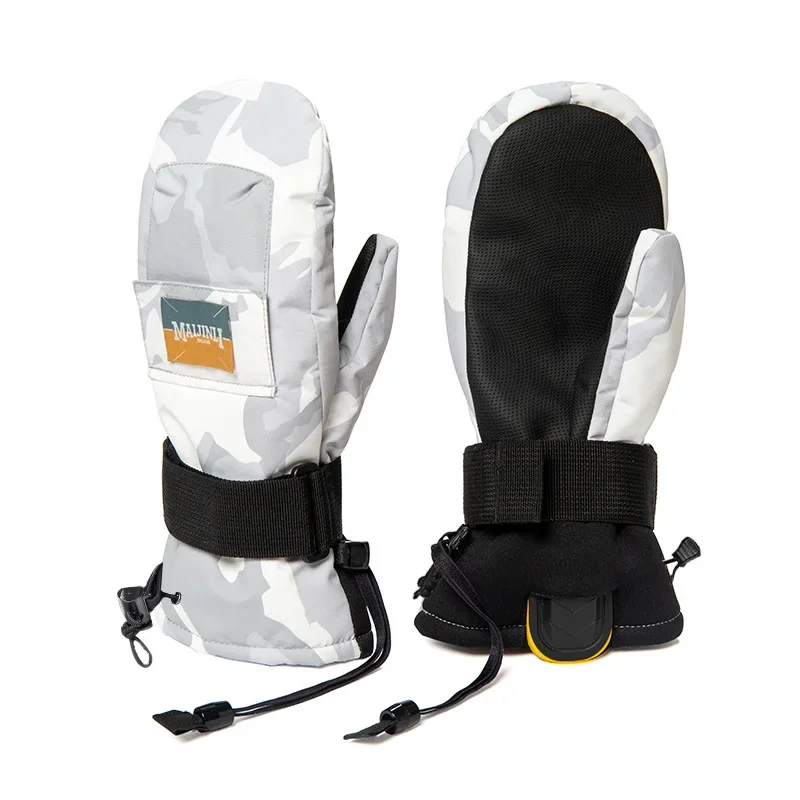スキーグローブハンドプロテクションレディースメンズアウトドアスノーボードライディング登山用手袋厚く暖かいスキーミトン防水