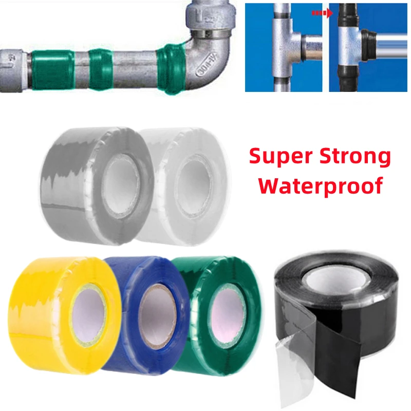 High Pressure Self-adhesive Repair Tape Waterproof Bonding Rescue Self Fusing Wire Hose Duct Tape Self-fluxing Silicone Tape