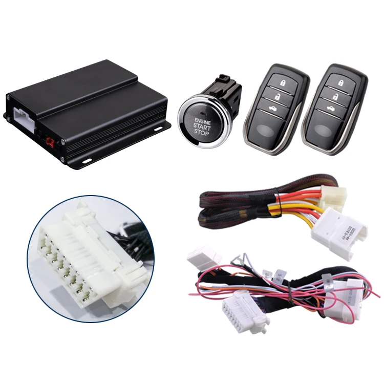 Auto central car locking system canbus remote start security car alarm anti theft keyless go engine start