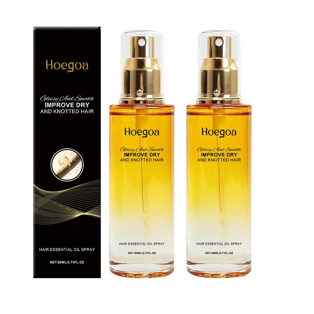 

Hair Care Essential Oil Spray Improves Dry And Frizzy Hair, Smoothes Non-Greasy Lightweight Hair Soft Essential Oil Spray 1/2PCS