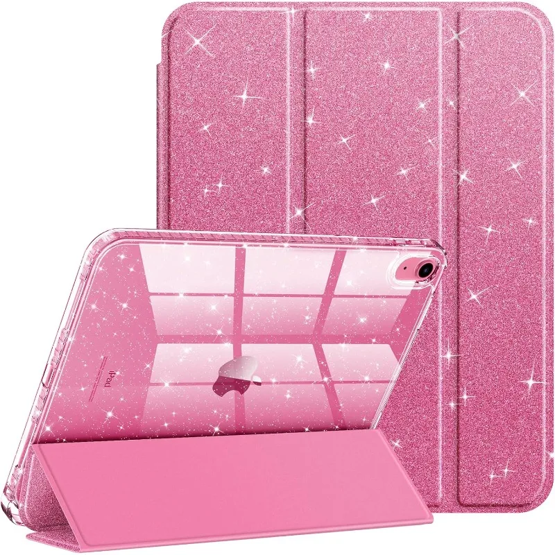 Glittering Sparkly Case for iPad mini 7th(A17 Pro)2024/mini 6th(A15)2021 8.3inch Smart Cover iPad Mini 6 7 A2567 A2996 PU Fundas