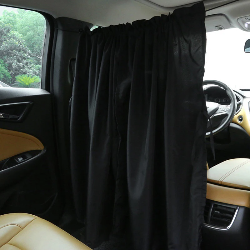 2pcs/set Taxi Car Isolation Curtain Partition Protection Curtain Commercial  Air Conditioning Sun Shade Privacy Curtain