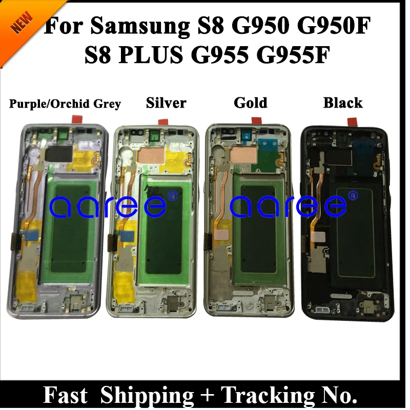 Top 100% Super AMOLED LCD For Samsung S8 G950 LCD S8 G950F LCD For Samsung S8 Display LCD Screen Touch Digitizer Assembly