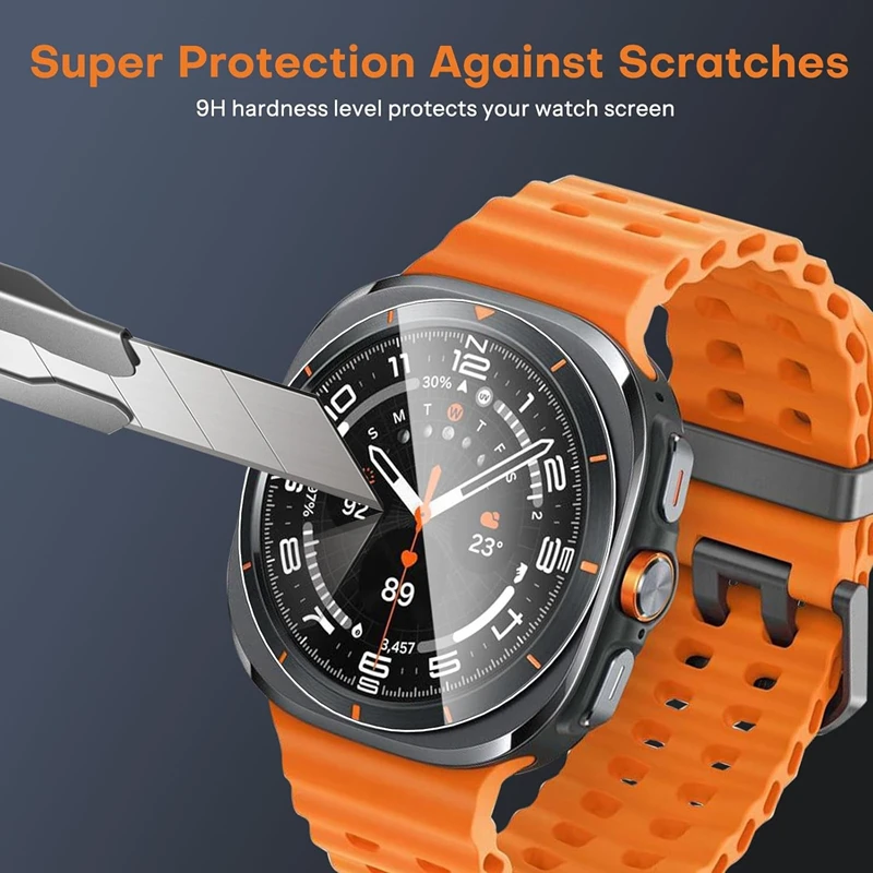 Gehärtetes Glas für Samsung Galaxy Watch 47 mm 40 mm 44 mm 45 46 43 42 mm Premium-Displayschutzfolie Galaxy Watch Ultra 8 7 6 5 4 Glas – Detail 2