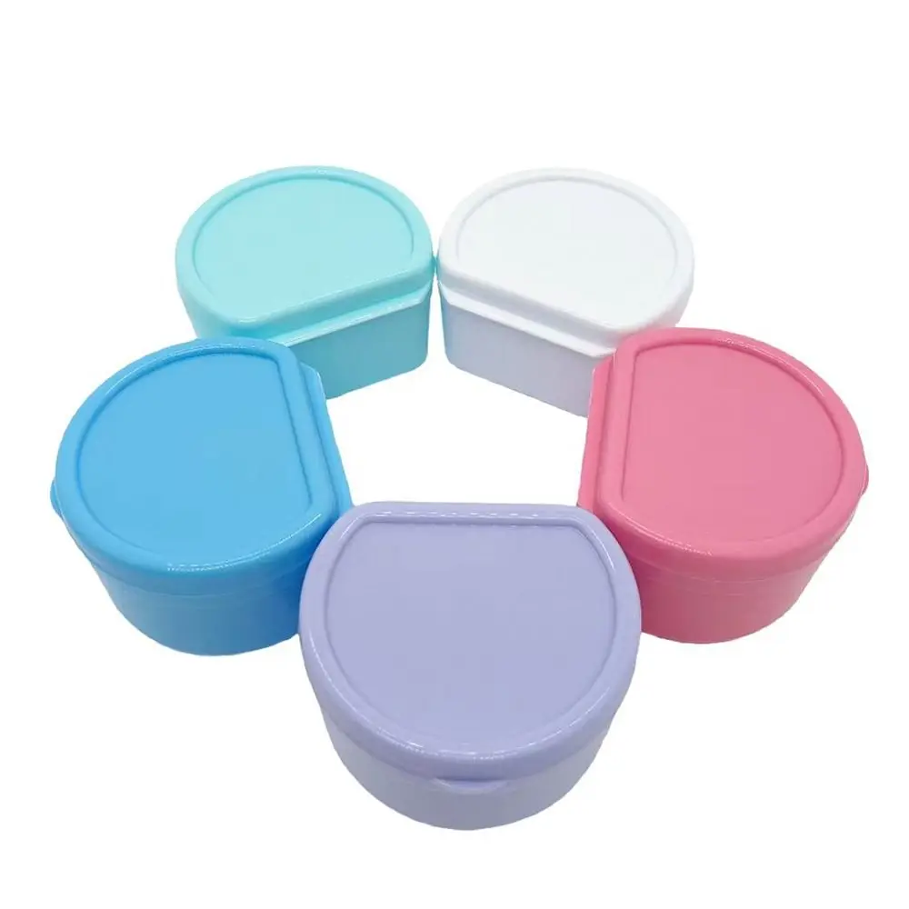 Mouth Guard Case Plastic Retainer Case Portable Multiple Colors Denture Tray Box Braces Orthodontic Case Women Men