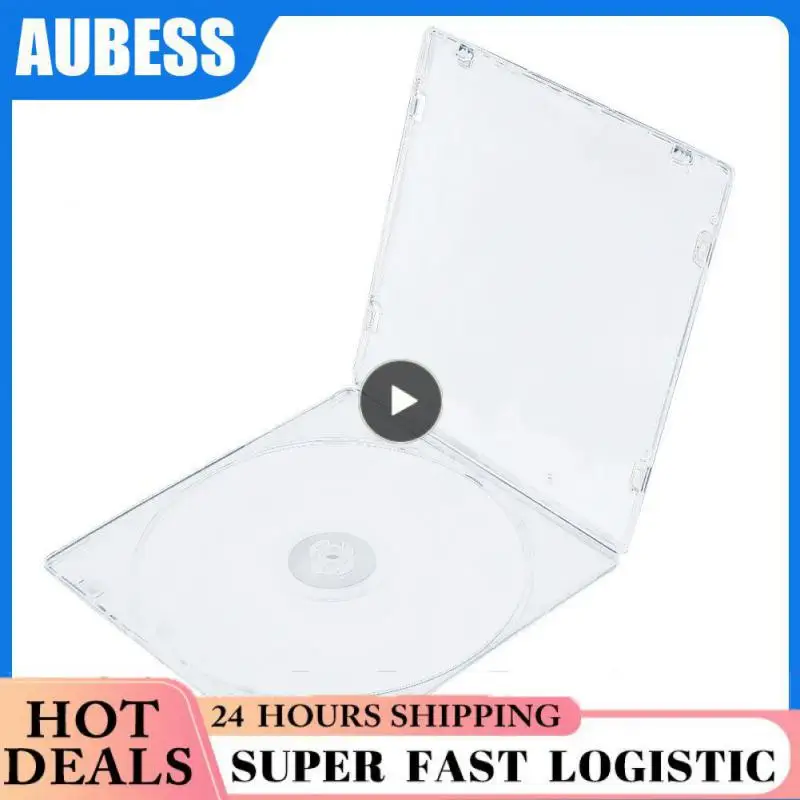 

Case 5.2mm Single Ultrathin Standard Clear Package Portable CDR Disc Album Storage Organizer Box For Home Cinema