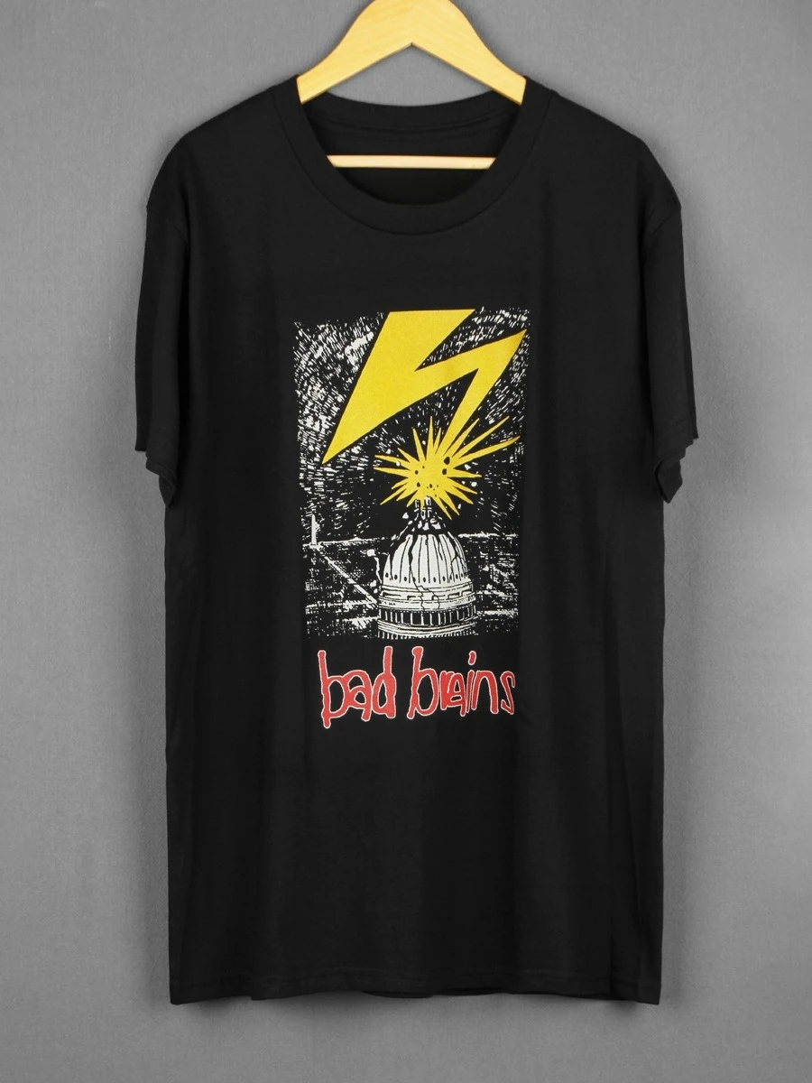 

Плохие мозги, хардкор-панк-группа из Вашингтона. Dr.Know. Футболки с короткими рукавами из чистого хлопка для мужчин и женщин