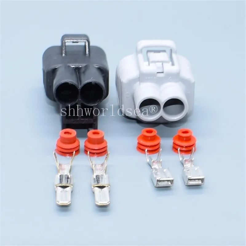 

Shhworldsea 2 Pin For Hydraulic Motor Plug Automotive HID Cable 4.8 MM Female Connector for Toyota 11410 6189-0425 6188-0259