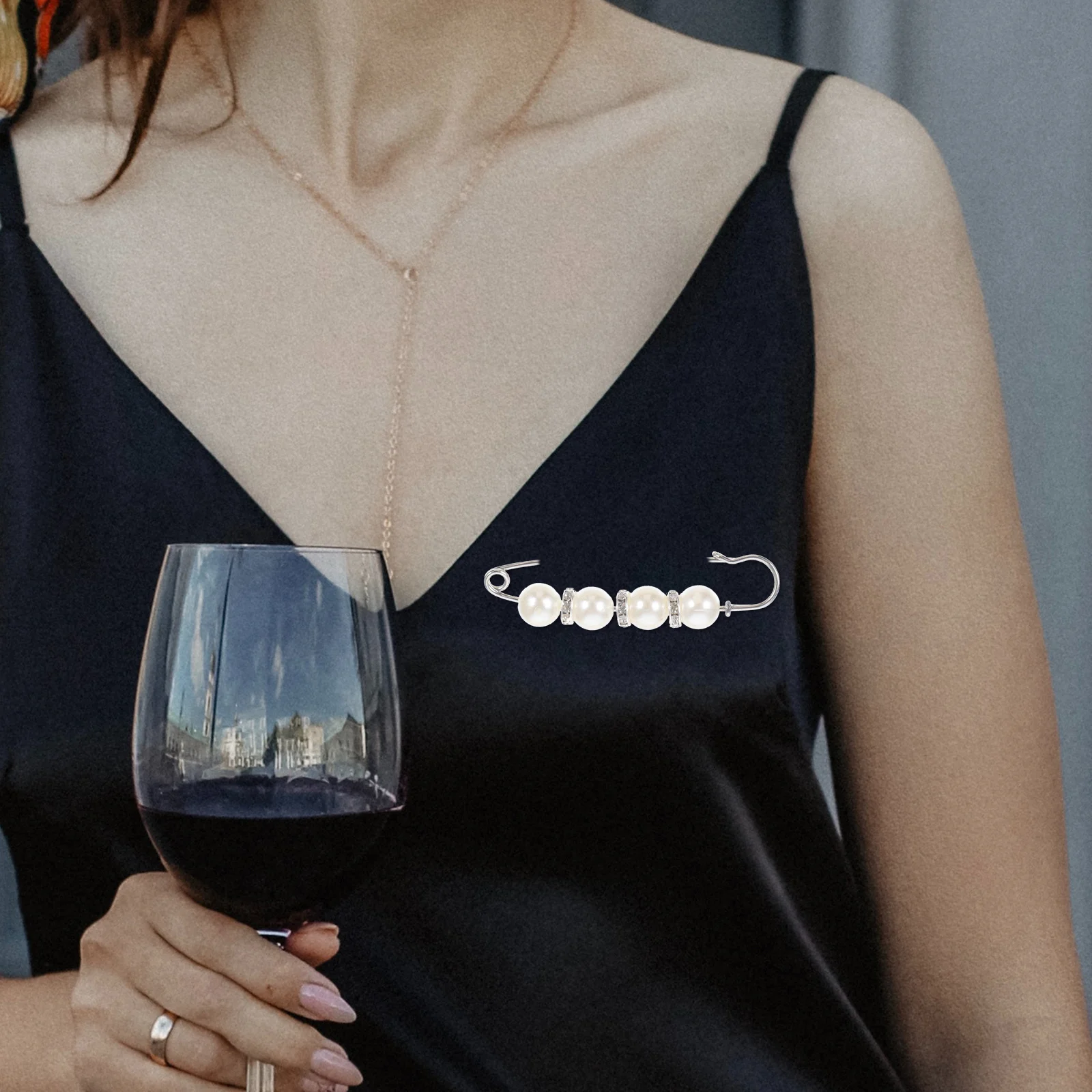 

12Pcs Safety Pin Brooch Clips Elegant Brooches for Women Dress Pants Skirt Waist Clip Fashion Clothing Accessories