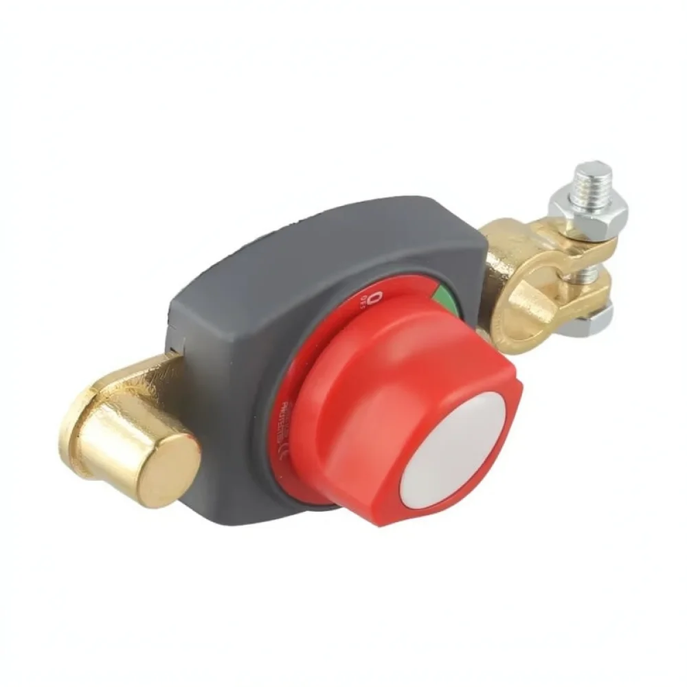 Auto Battery Master Disconnect Switch Brass Universal Power Cut Off Isolator For Car Truck Power Supply Management