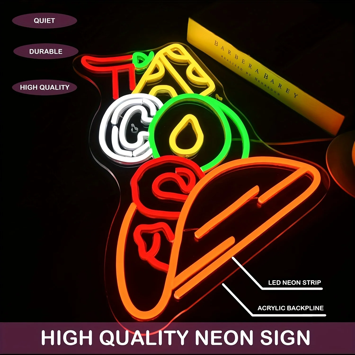 Tucker Neon Sign LED Neon Light Sign USB Dimmable for Mexican Restaurant Bar Club Bedroom Bar Livingroom Party Gift Wall Decor