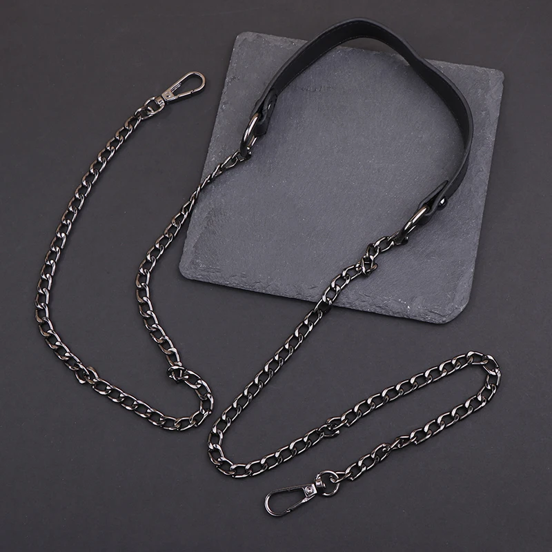 

120cm Metal Bag Chain Replacement PU Leather Bags Straps For DIY Handbag Handles Shoulder Straps Accessories Bags Handles