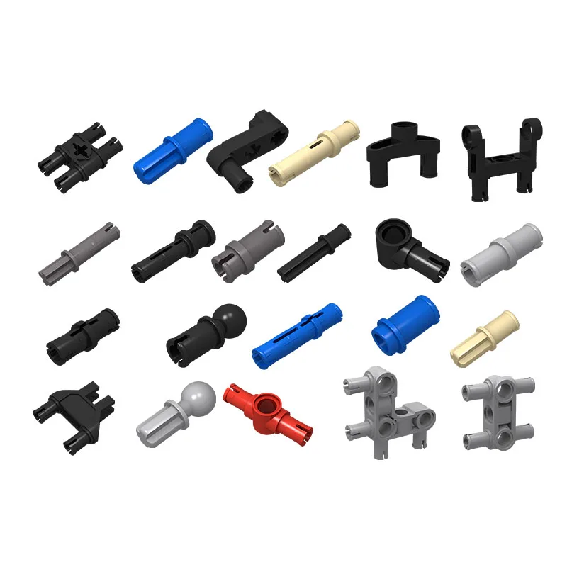 100Pcs/lot Technical Part Connector Pin Peg Cross Axle Bushes Building Blocks Toy Replace Bulk Parts fit for 2780 3673 6558 6562