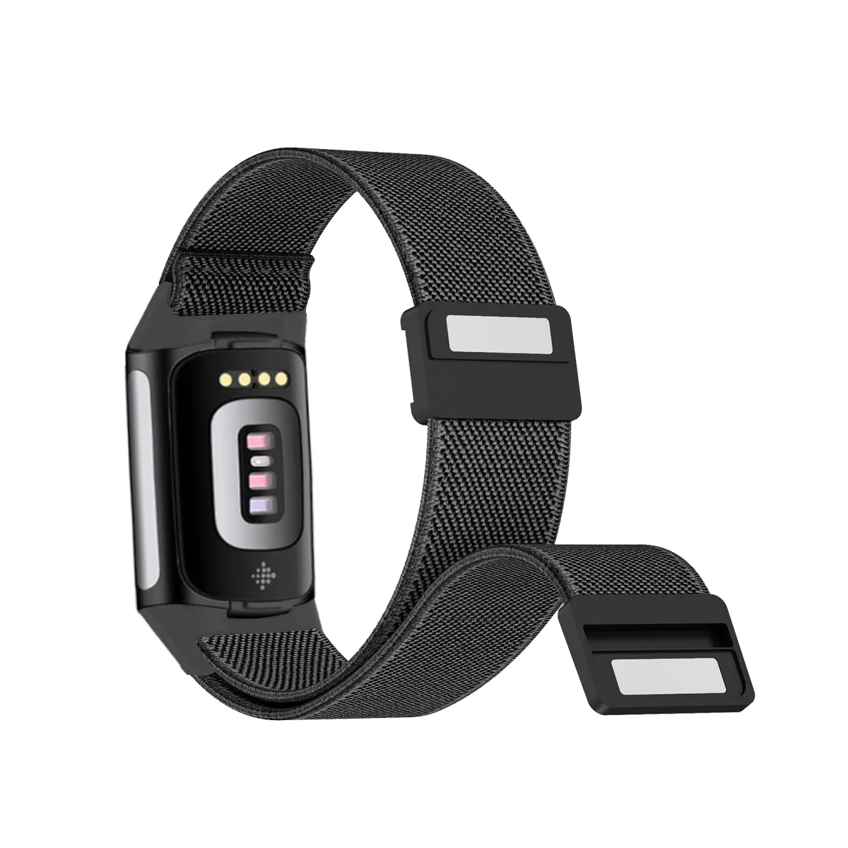 Magnetic Strap for Fitbit Charge 6 Band Watch Accessories Nylon Elastic Watchband Wristband Bracelets for Fitbit Charge 5 Band