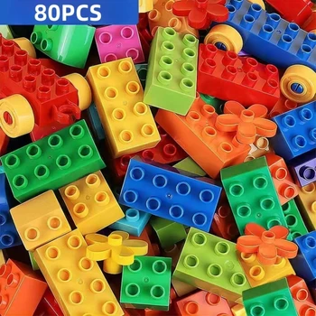 80-Piece Colorful Building Blocks 1