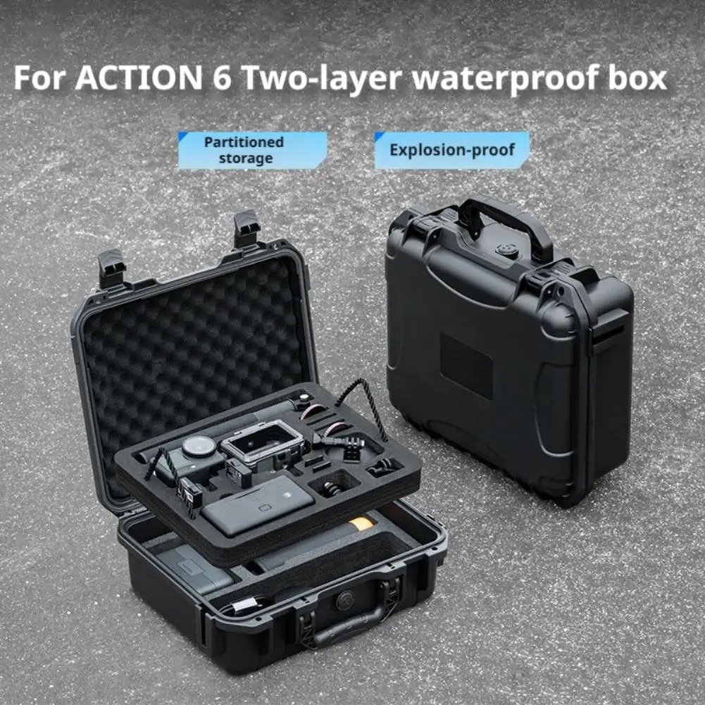 DJI アクション 6 カメラ用防湿収納ボックス耐圧落下防止防爆ポータブルアクセサリー