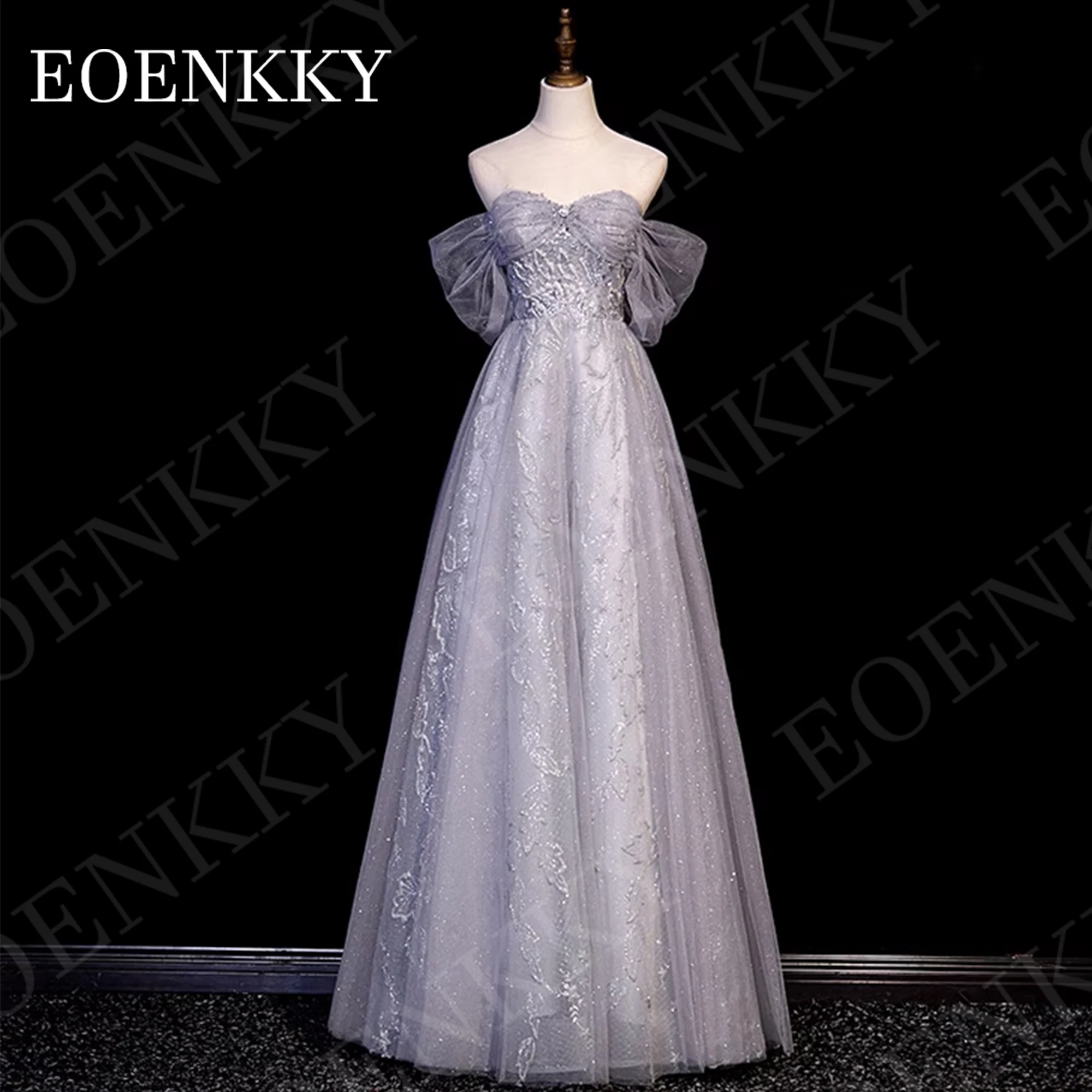 Moderne glänzende Tüll Ballkleid Frauen funkelnden Blumen druck von der Schulter Geburtstags kleider Luxus 2024 Kristall Modernes Glänzendes Tüll Ballkleid Frauen  Sparkly Floral Print Off The Shoulder Geburtstagskleid