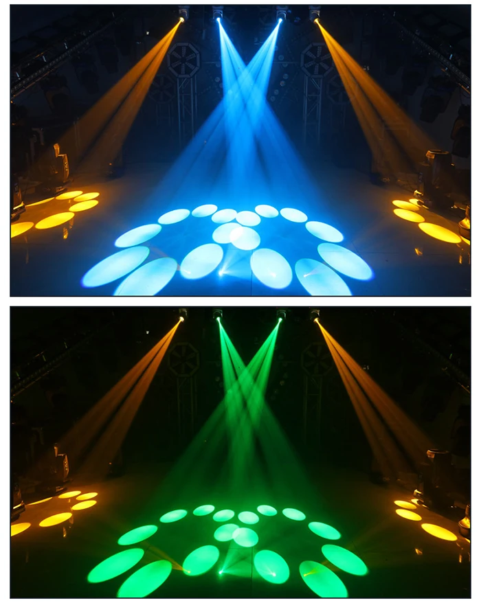 NEUE 100W LED Muster Strobe Strahl Wirkung Moving Head Licht DMX512 Musik Steuerung DJ Bühne Disco Prom Party Dance floor Bar Club – Detail 6