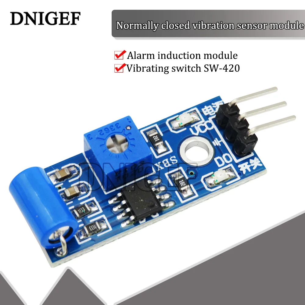 10PCS Normally Closed Type Vibration Sensor Module Alarm Sensor Module Vibration Switch SW-420 for Arduino