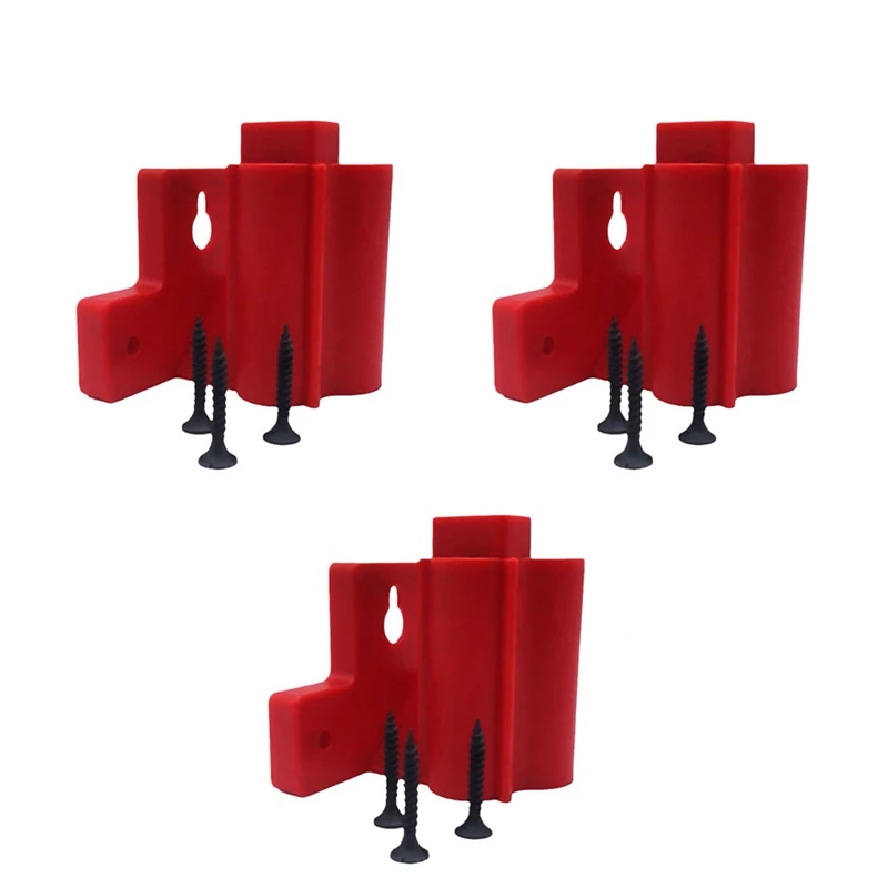 3 Packs ABS Red Tool Holder Mount For Milwauke M12 Tool Hanger Battery Adapter Power Drill Accessories