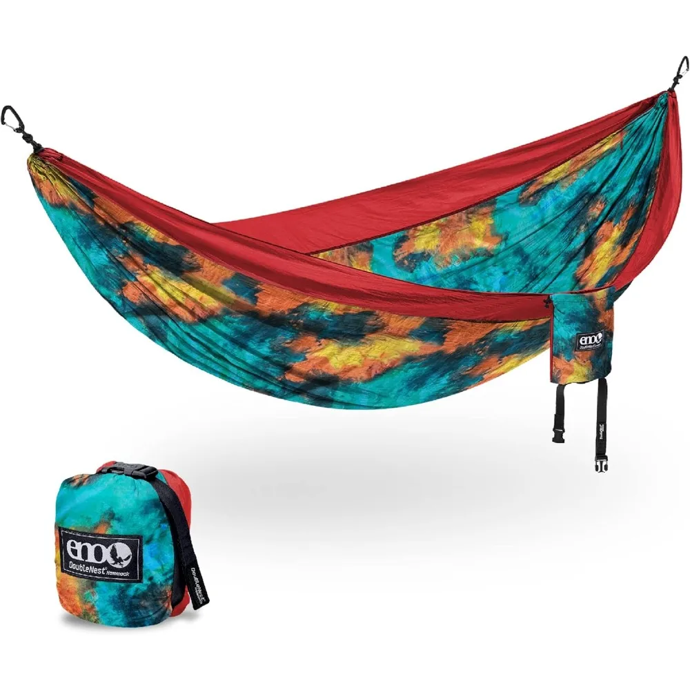 

Eagles Nest Outfitters DoubleNest Lightweight Camping Hammock, 1 to 2 Person, Special Edition Colors, ATC