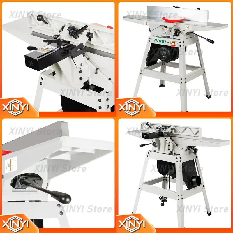 for H1001 H1001X Series 1250W Electric Planer 6 Inch Woodworking Planer with Straight Blade and Arc Blade