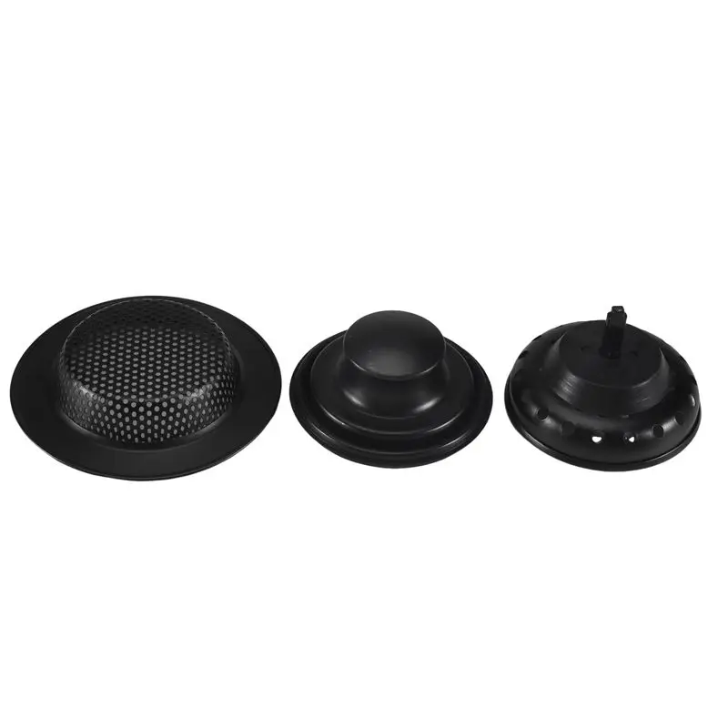 

Набор из 3-х универсальных фильтров-заглушек для кухонной мойки из нержавеющей стали, предотвращающих засоры - AT36