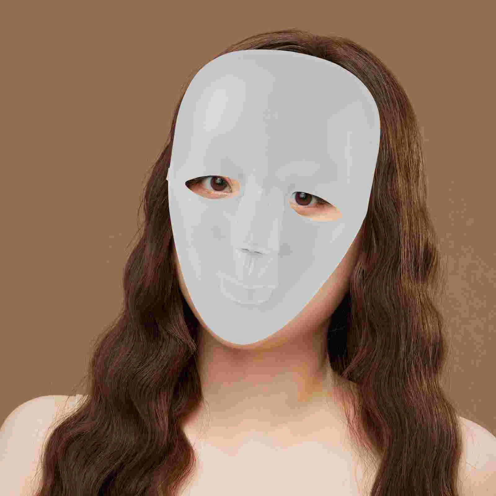 6-częściowa zwykła maska na bal maskowy dla mężczyzn Pełne dyfuzory dziecięce DIY Prom White Pp