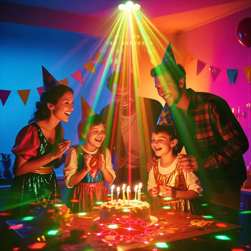 HCWE Party Disco Lights LED Stage Lights Remote Control DMX Club Disco Light for Weddings Parties&Concerts