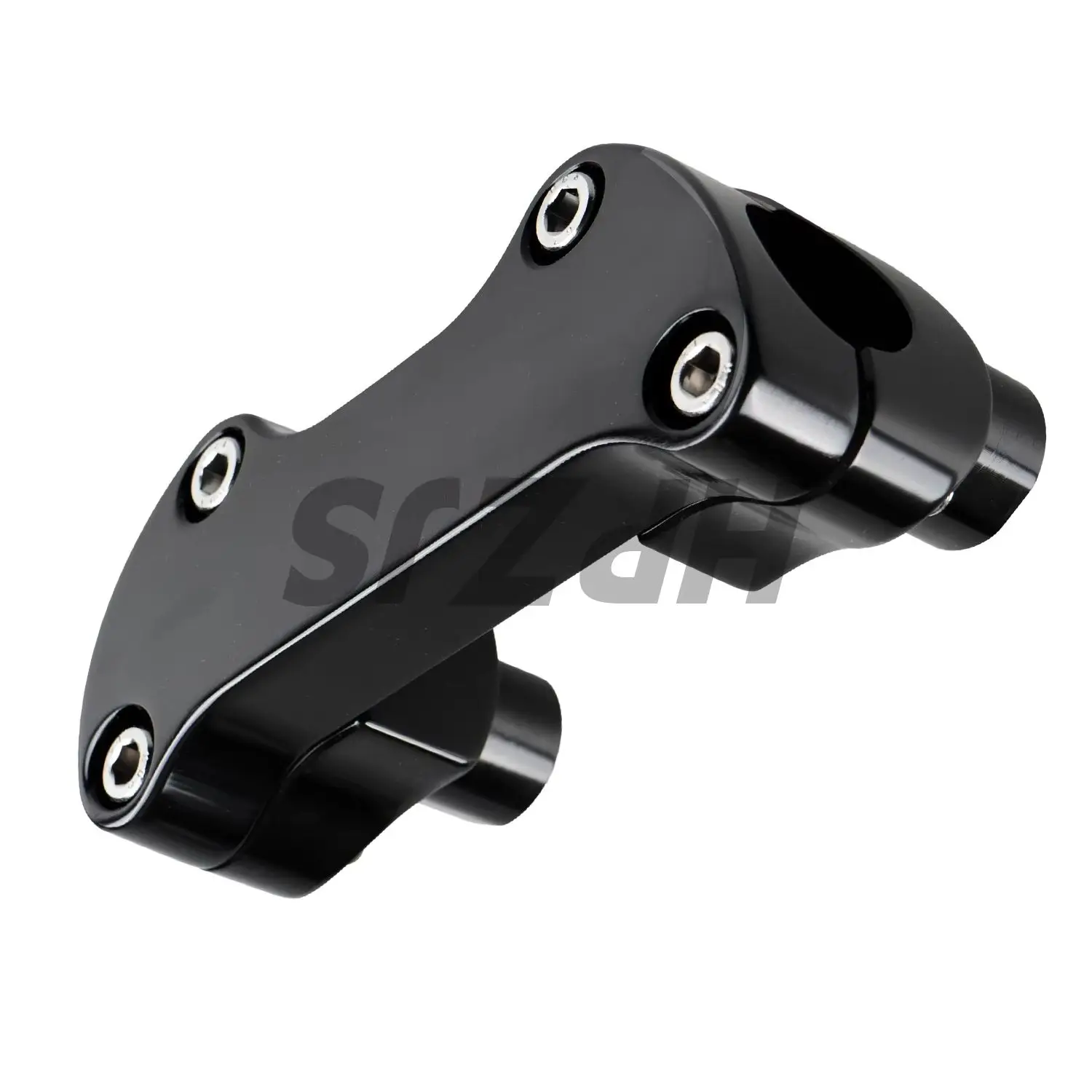 

For Harley Dyna Heritage Softail Sportster Street bob Road Glide King Black/Chrome 1.5" Motorcycle Handlebar Risers Top Clamp