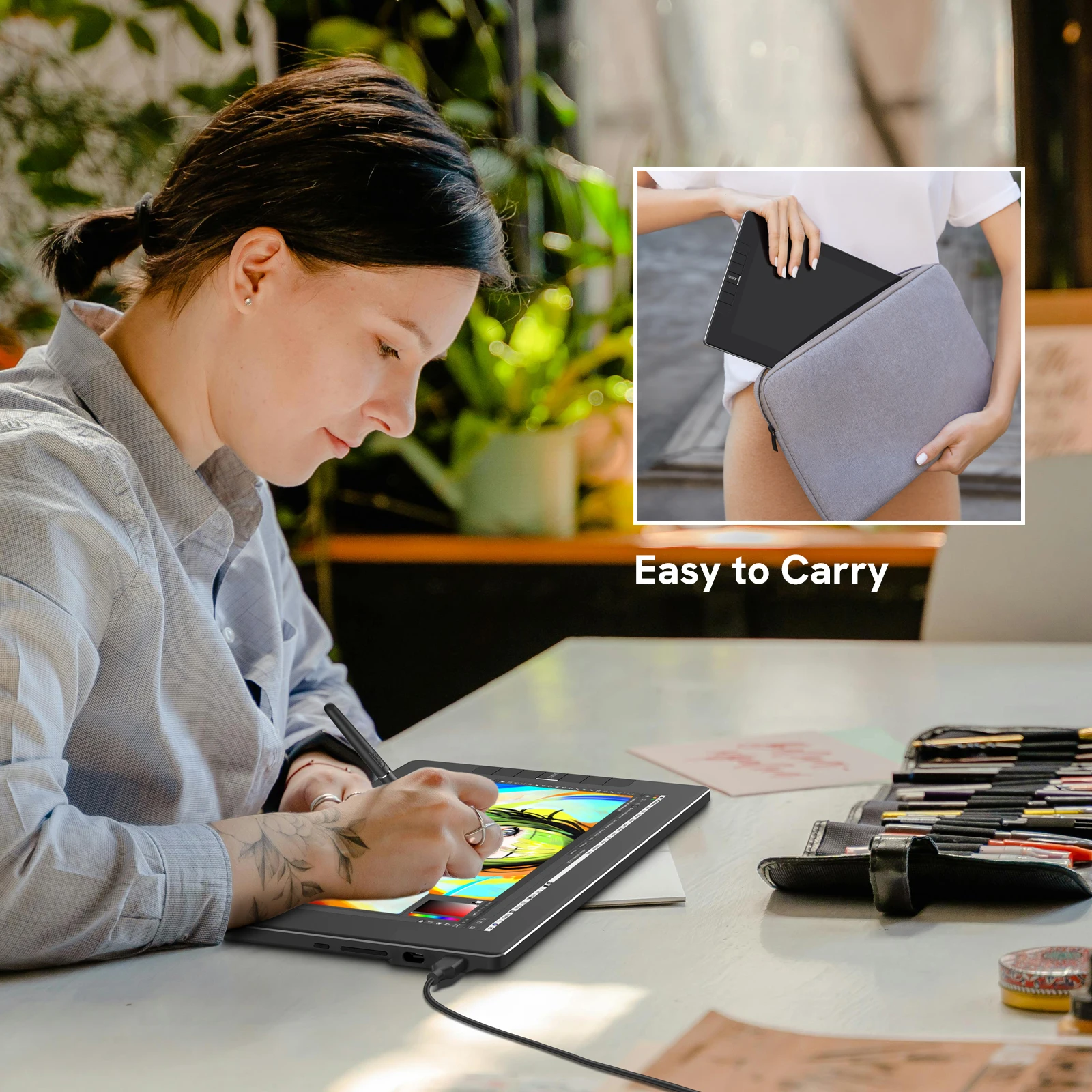 Elektronischer LED VEIKK VK1200v2 11,6 Zoll Zeichenbildschirm Tablet Gaming IPS Monitor