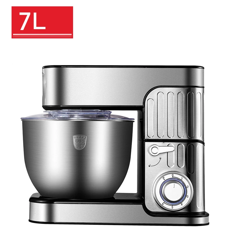 

7L Automatic Food Mixer 220V 1000W Electric Egg Beater Kneading Machine Meat Grinder Flour Mixing Equipment