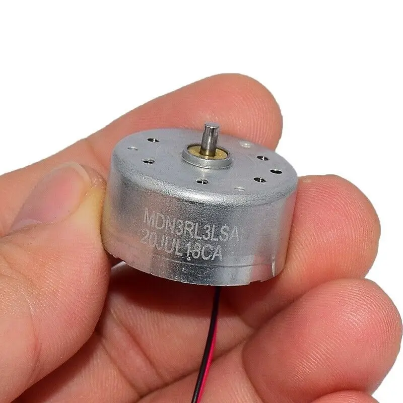 NMB Minebea Micro 300 DC Motor RF-300CA 24mm Diameter Mini Precision Round Spindle Motor 3V~12V 13300RPM High Speed Mute Silent