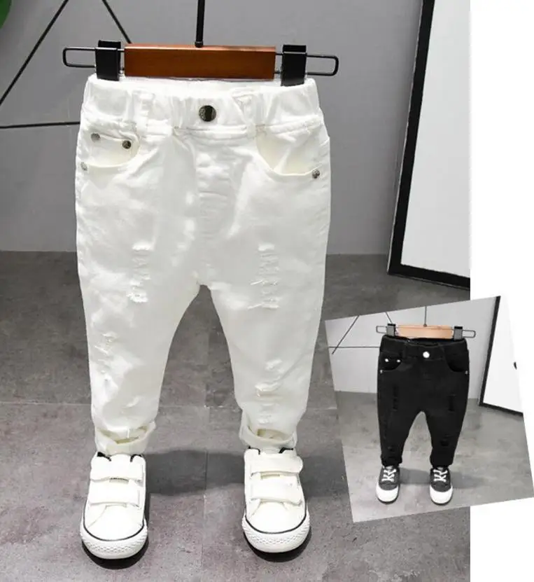 Neue Kinder hosen Chorus Kleidung reine weiße/schwarze Studenten bestreiten gerade Jeans Kinder Jungen bequeme latein amerikanische Tanzhose
