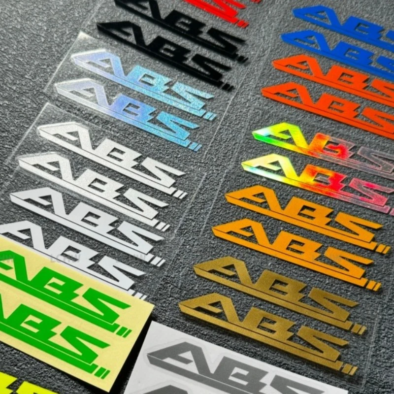 ABS Brake Caliper Stickers, Motorcycle Front Brake Pump Waterproof Wear-Resistant Vinyl Decals for Bike Decoration