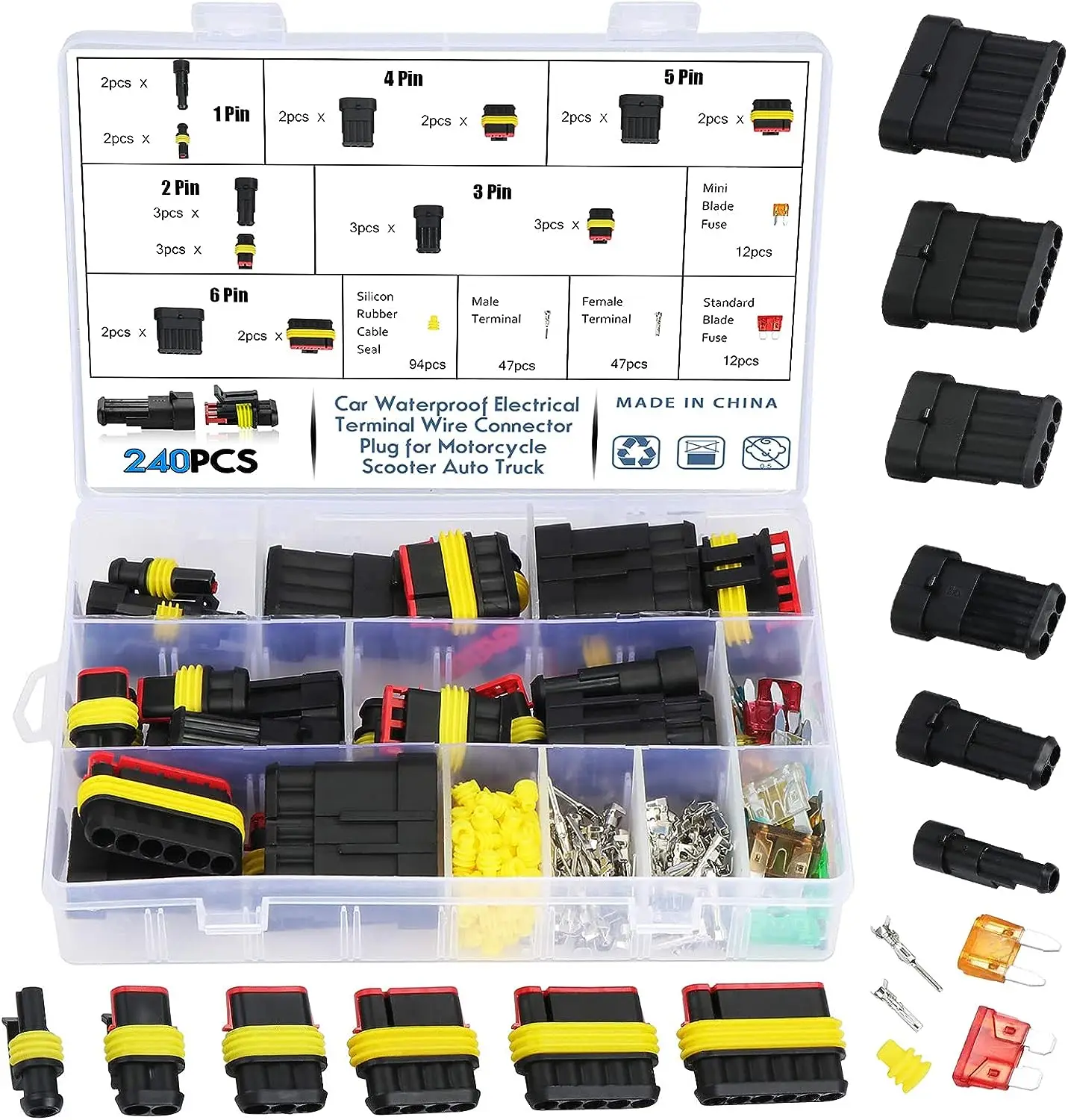 Imagem -05 - Conectores Automotivos Impermeáveis do Fio Alicate de Crimpagem da Catraca Terminais Automotivos Crimper Pin Pin Pin Pin Pin Pin Sn48b