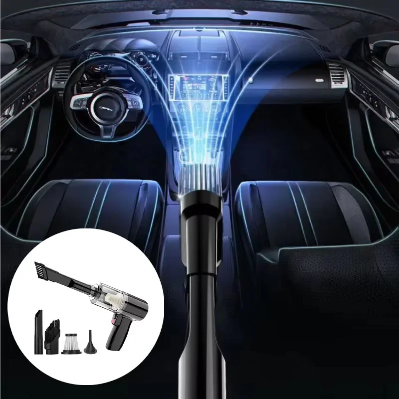 Car portable car vacuum cleaner 12000pa powerful cleaning gap mini wireless handheld vacuum cleaner cleaning accessories